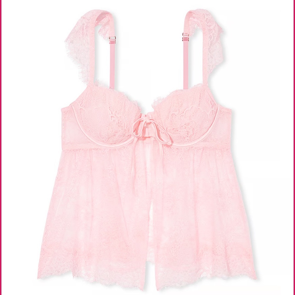 Victoria’s Secret dream angels wicked underlined fly away lace bra top